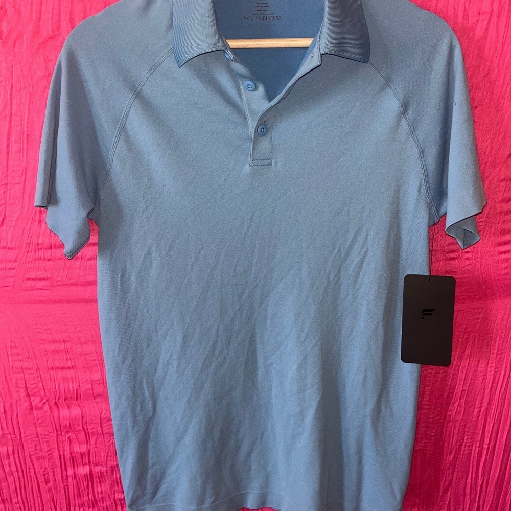 Fabletics Men's Sky Blue Performance Polo